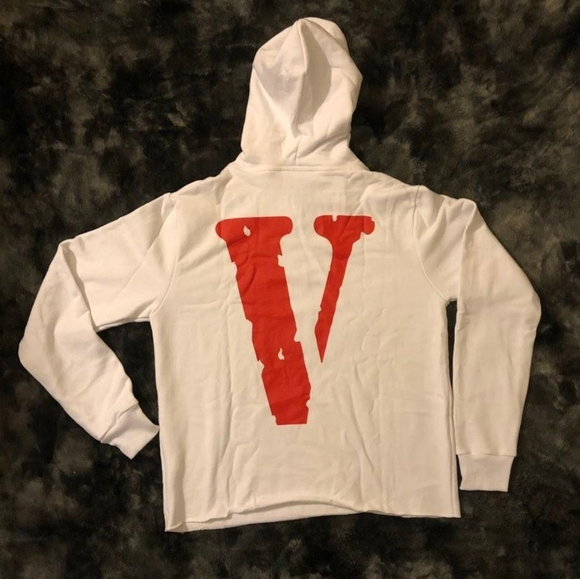 Vlone X white/red love hoodie